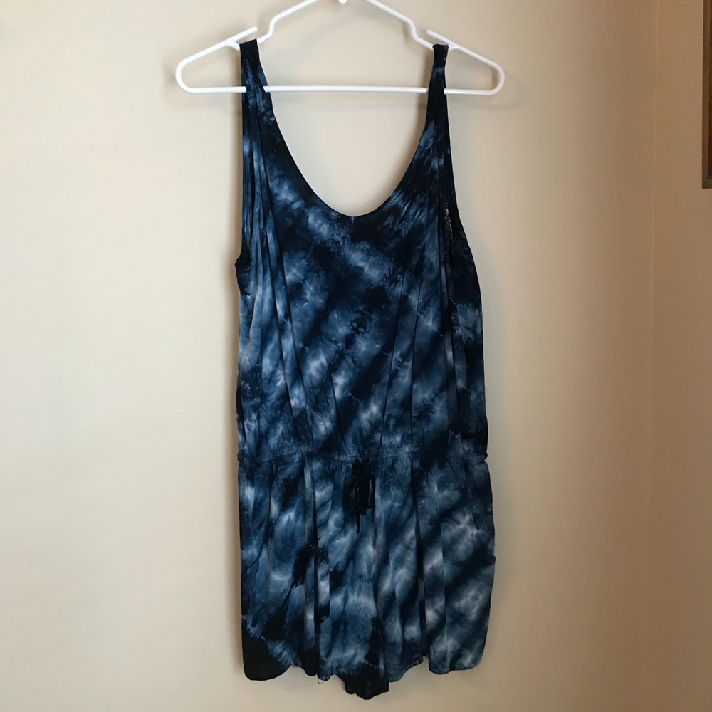 Navy Tie-Dye Romper